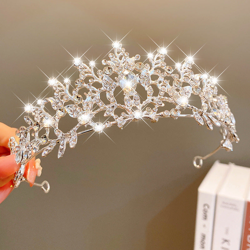 Sweet Fashion Jewelry Hair Accessories Multicolor Pearl Crown Banquet Birthday Fashion Princess Headband Girl Kawaii Crown Crown Headband Headgear Headgear Crystal Wedding Party Hair Accessories
