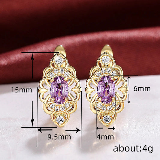 New Trendy High-end Earrings Hollow Design Graceful And Fashionable