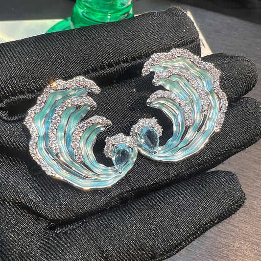 Enamel Original Delicate Earrings Affordable Luxury Fashion