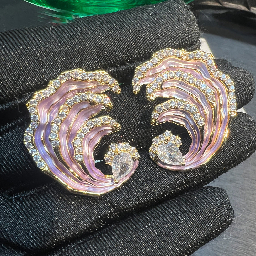 Enamel Original Delicate Earrings Affordable Luxury Fashion