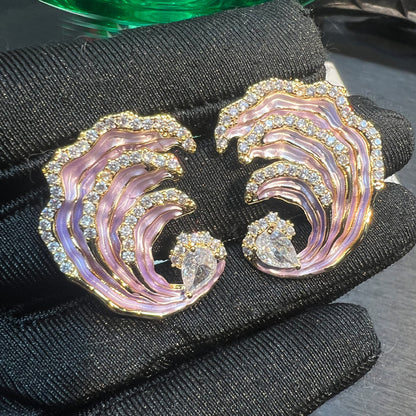 Enamel Original Delicate Earrings Affordable Luxury Fashion