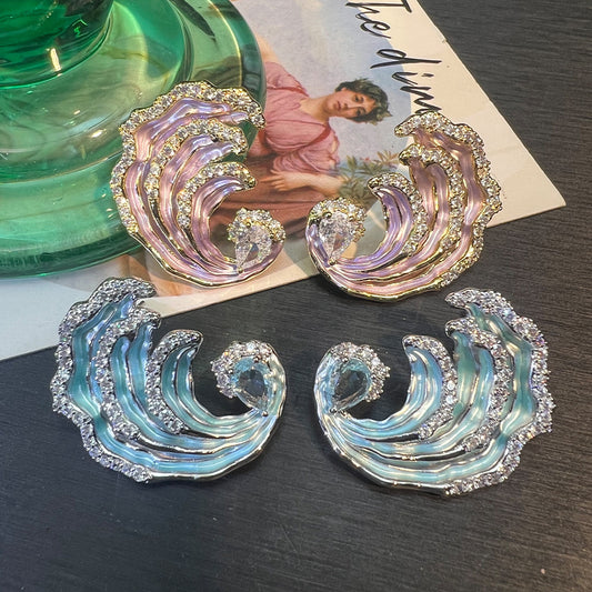 Enamel Original Delicate Earrings Affordable Luxury Fashion